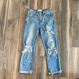 Abercrombie ripped jeans size 00